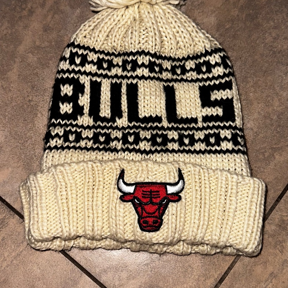 NBA Cream Knit Beanie